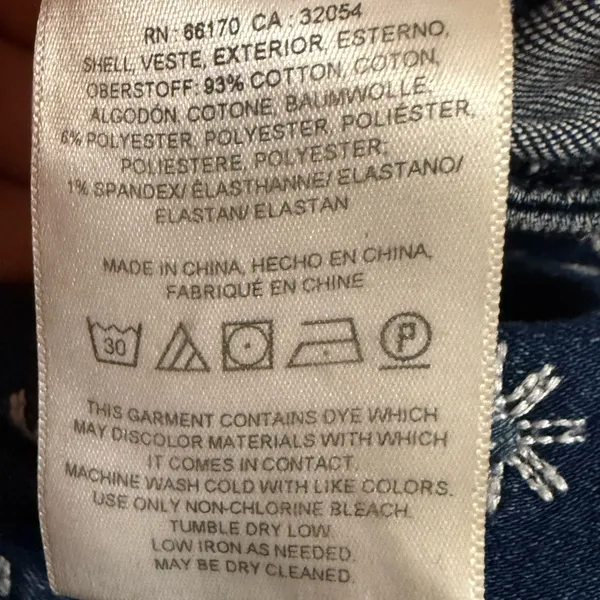 Pilcro Embroidered High-Rise Cropped‎ Starbursts Pattern Bootcut Jeans Sz 26 - Image 13