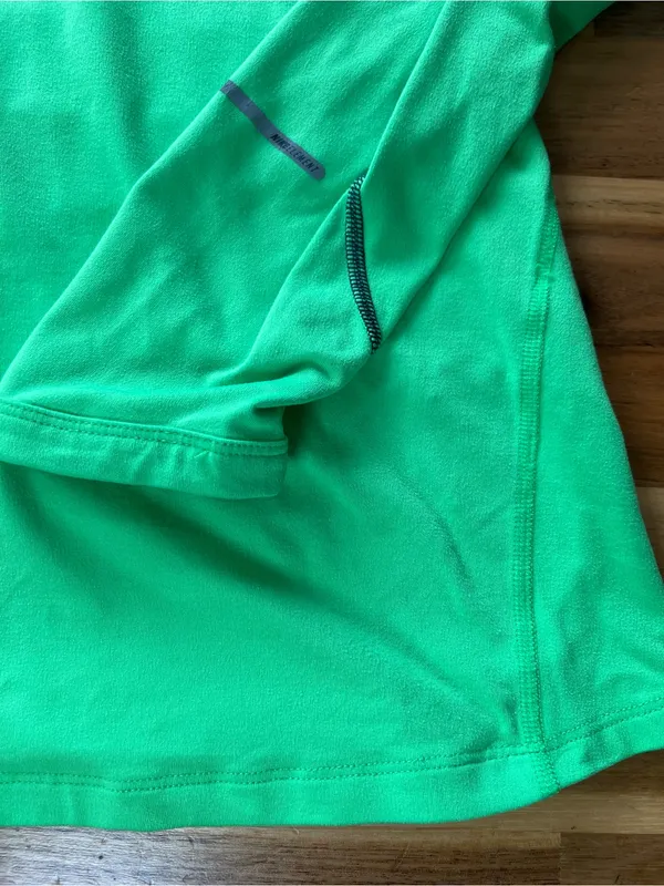 Nike Running Dri-FIT Neon Green Quarter Zip Pullover Women’s Large - Image 7
