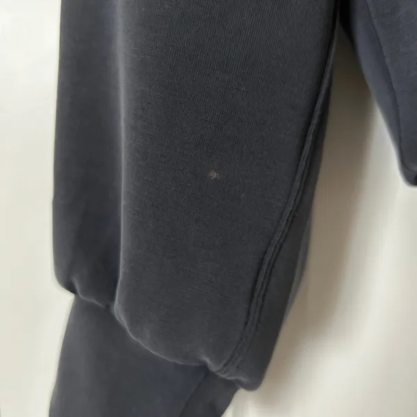 Lululemon Perfectly Oversized Cropped Crew Sweatshirt Charcoal Grey LW3EZLS Sz 6 - Image 4