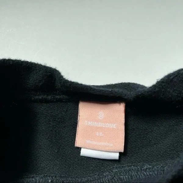 Thirdlove Black Weekend Terry Sweatshirt Size Large - Image 3