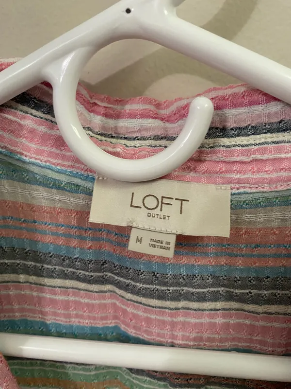 LOFT Striped Sleeveless Top - Image 4