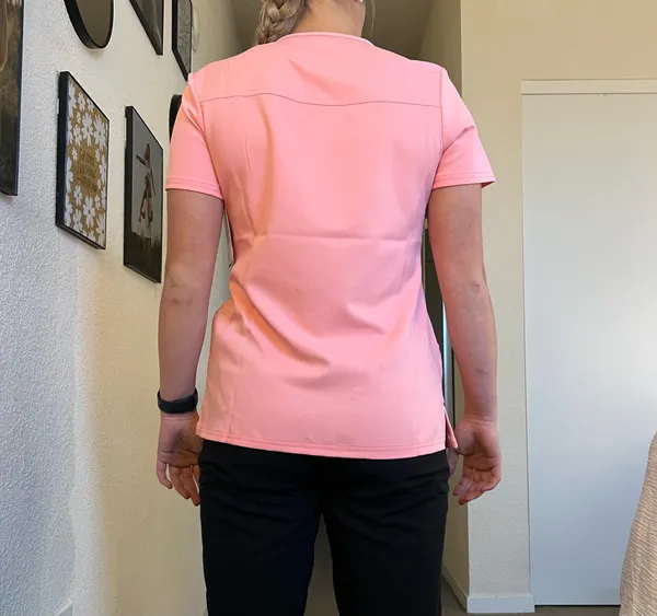 XS Pink Beyond Scrubs Top - Image 3