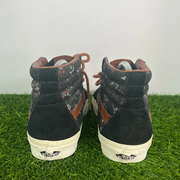 VANS Sk8-Hi Multi Print Black Brown Women Skateboarding Shoes size 8 - Image 3