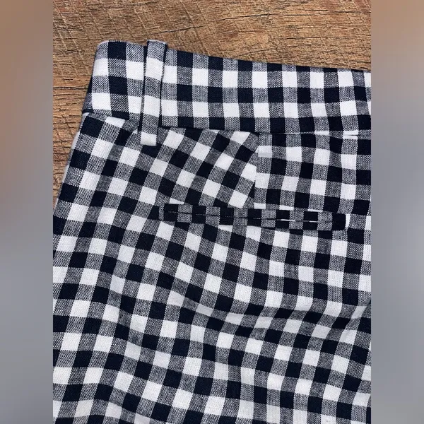 J. Crew Women’s Fully-Lined Gingham Cropped Pants in Size 10 - Image 9