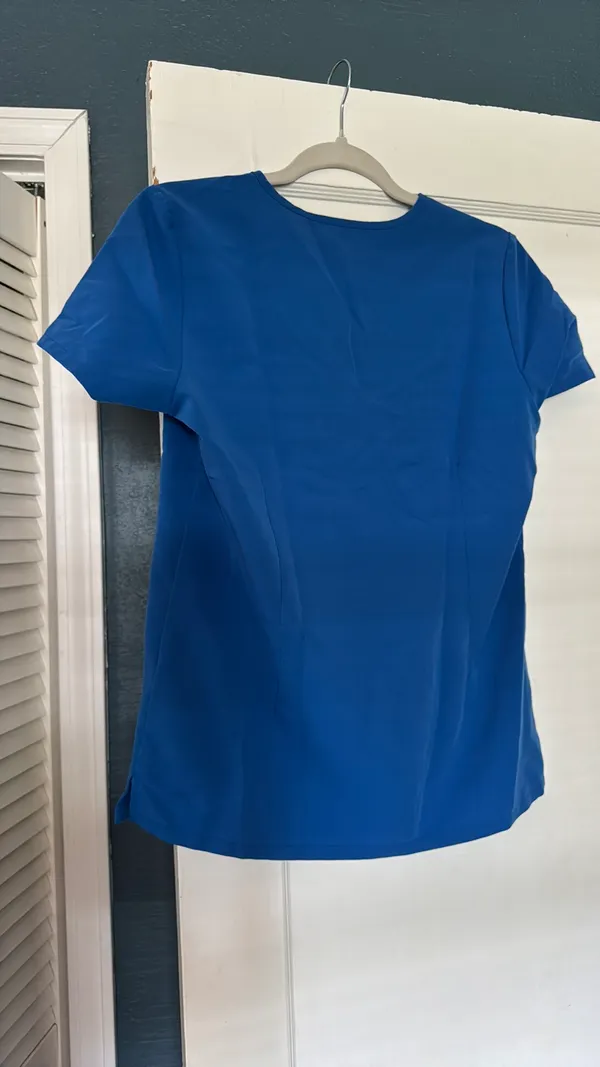 FIGS royal blue Scrub set top and Pants Catarina top and Zamora Jogger - Image 2