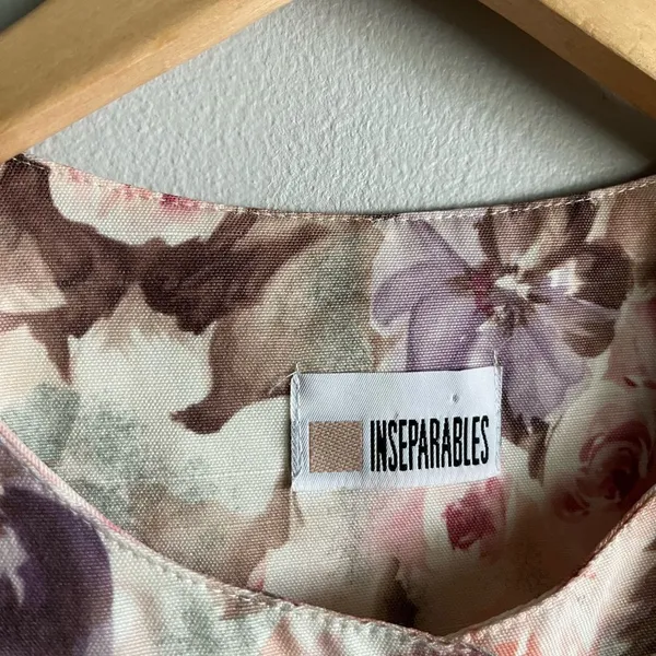 Vintage Pastel Floral Blazer Rose Garden Button Jacket Cottagecore M/L - Image 3