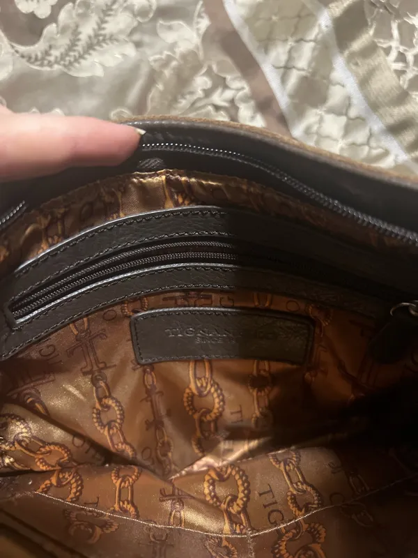 & Other Stories Brown suede purse - Image 6