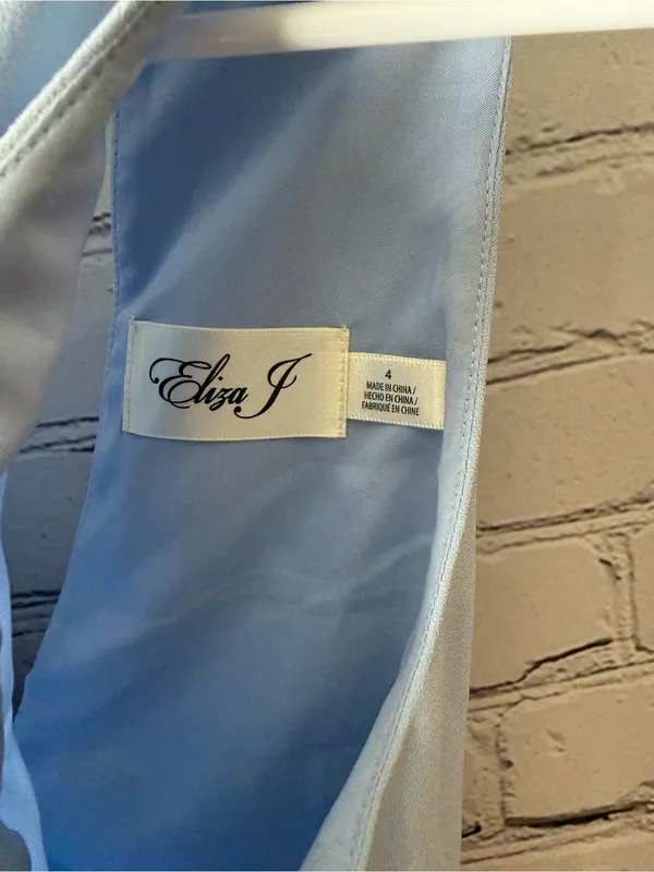 Eliza J pale blue drop waist dress size 4 - Image 8