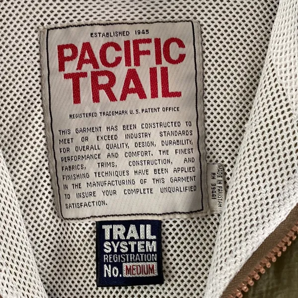 Pacific Trail 3/4 Zip Army Green Windbreaker - Image 3