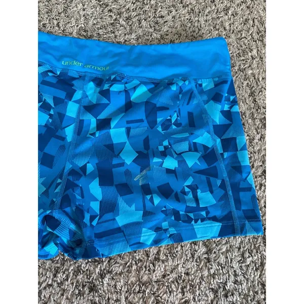 Under Armour Women's Blue Lycra Shorts‎ Size XL - Image 6