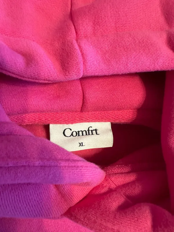 Hot Pink Comfrt Hoodie - Image 4