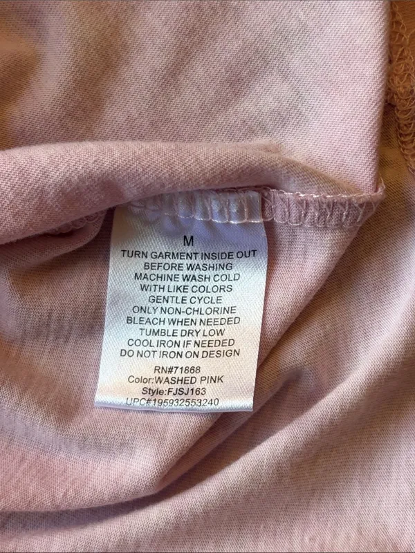 Disney Light Pink Logo Tee M - Image 4