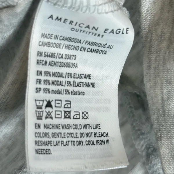 American Eagle soft & sexy grey boxy short sleeve tee - Image 2