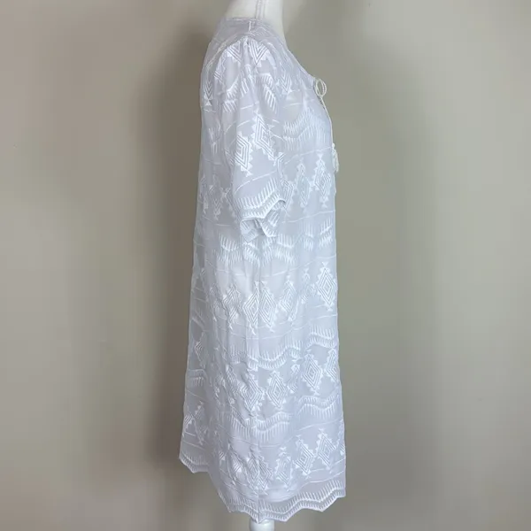 ARIAT Western Embroidered Double‎ Layer Undress White Size Medium - Image 5