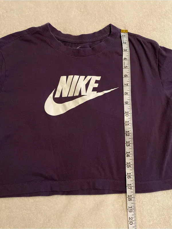 Purple Nike Crop Top - Image 4