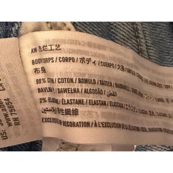 Hollister Ultra High-Rise‎ Dad Jeans Light Wash Stretch Split Hem Size 11 30x31 - Image 4