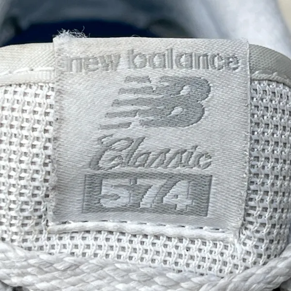 New Balance 574 Classic Grey White Suede Mesh Sneakers PC574EVW Womens 3 - Image 12