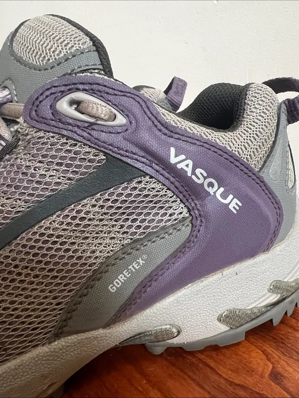 Vasque Women's Trail Shoes hiking in Gray and Purple Accents - Image 2