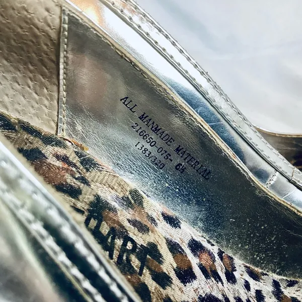 Colin Stuart Silver Peep Toe Pumps - Image 5