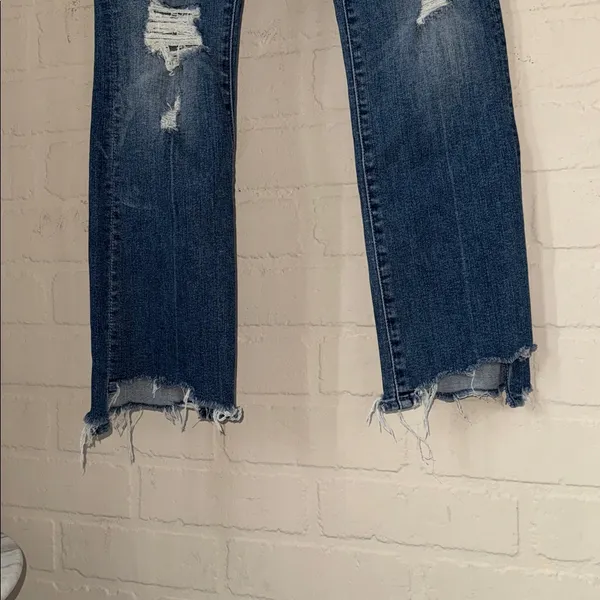 Mother jeans the insider crop step chew Distressed Blue dancing on coals 24 - Image 2