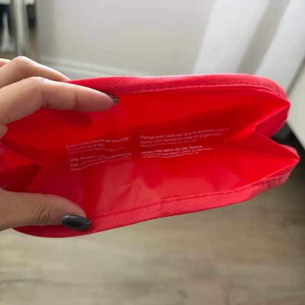 Lululemon Red Reusable Tote Bag - Image 2