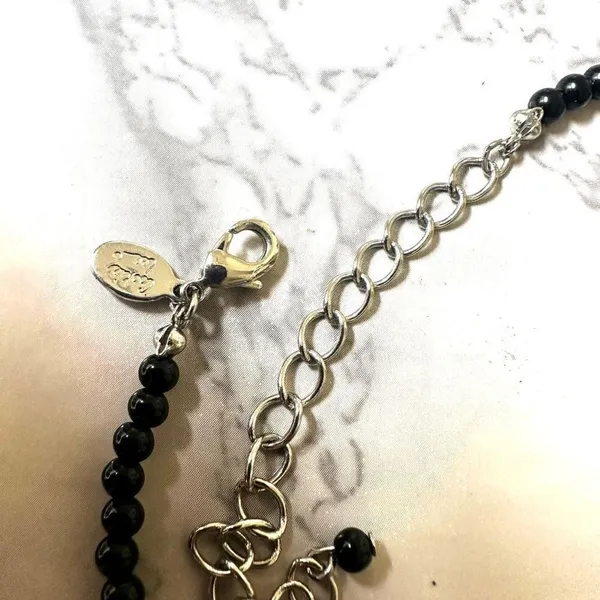 Cookie Lee black seed and beaded choker necklace - Image 5