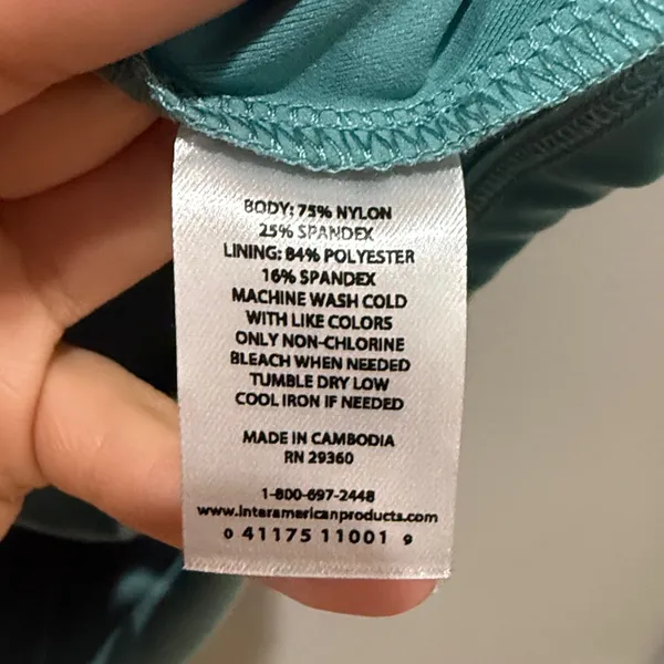 Teal Racerback Athletic Workout Shelf Bra Mini Dress Size S - Image 3