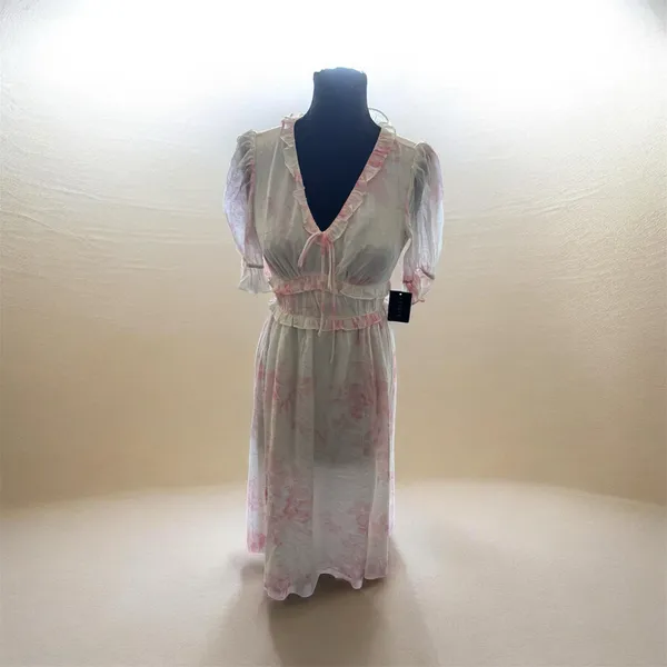 NWT 1.State floral ruffle maxi dress size XS - Image 2