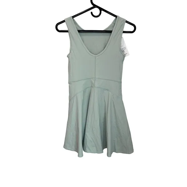 Halara Everyday Stretchy 2in1 Flare Golf Dress Casual BFF Bean Green NWT XS - Image 6