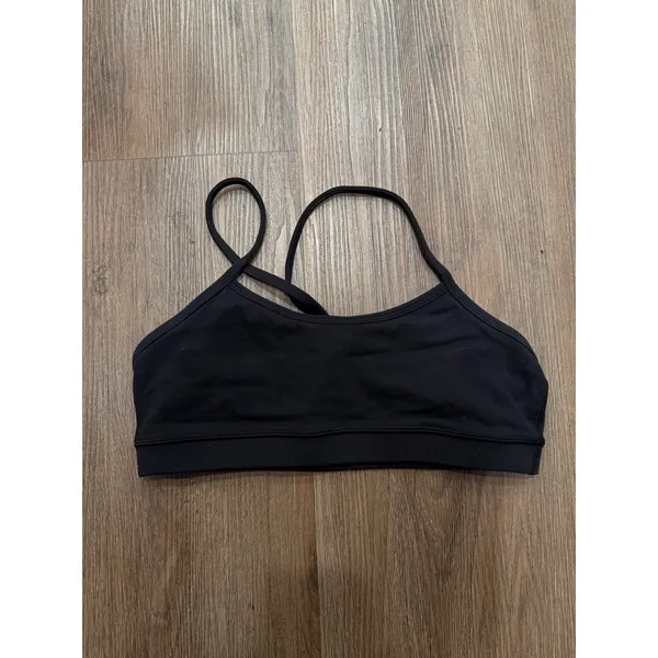Lululemon Flow Y Bra Black Light Support Yoga Sports Bra Size 8‎ - Image 4