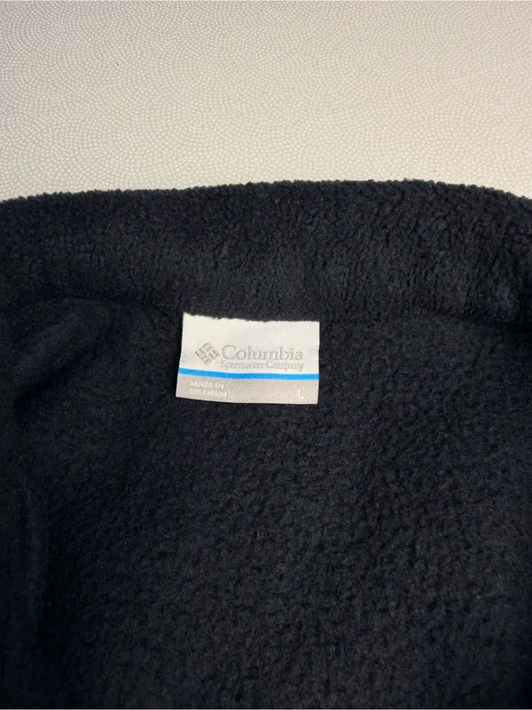 Columbia Women’s Fleece Vest Size L Black Full Zip Outdoor Hiking Pockets - Image 4