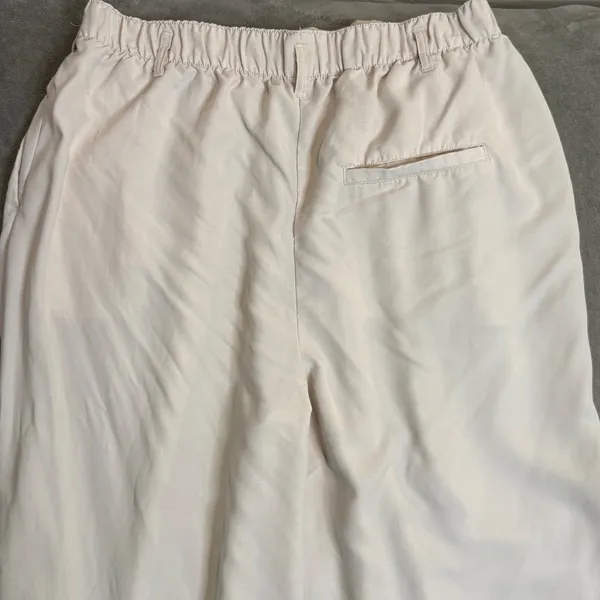 Free People Wide Leg Pleated Pants Womens L Pull On Elastic Waist Flowy Casual - Image 10