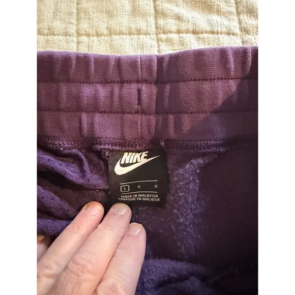 Nike Air Rare Purple White & Black Stripped Pants Large. - Image 5