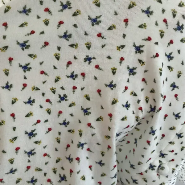 Boys Lie Women's Dainty Daisy's Button‎ Down PJ Top White Floral Angel Sz S NWT - Image 13