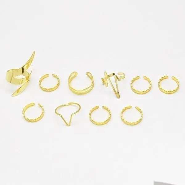 Gold Stacking Ring Set - Image 7