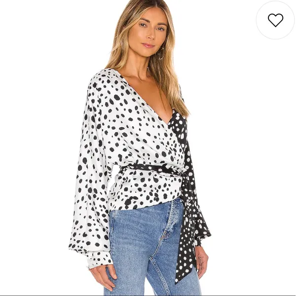 NWT Revolve LPA Dolman Wrap Top in Austin Print - Image 2