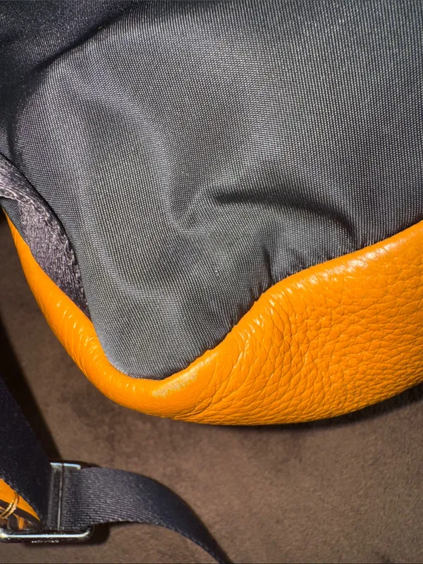 Coach Mini Pebbled Leather Backpack Mustard Yellow / Honey –good Condition - Image 9