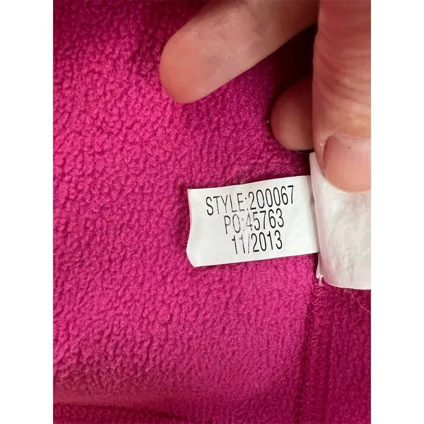 Vineyard Vines Women's Pink Fleece Vest Size L Casual Sleeveless - Image 7