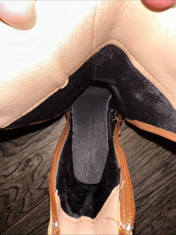 Tan Vegan Leather Mid - Image 3