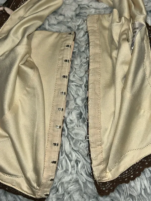 Princess Polly NWT Ivan Top Brown Cream Swirl with Hooks - Image 8