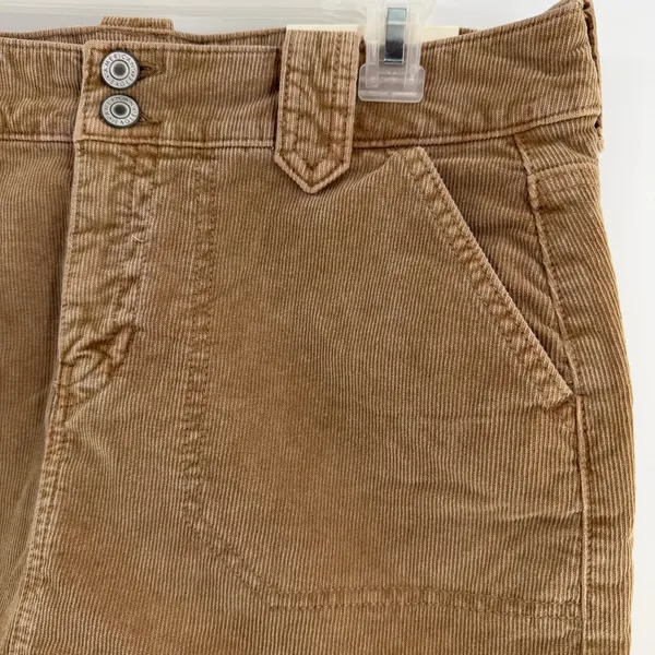 American Eagle Y2K Super Low Rise Corduroy Mini Skirt Womens 8 NWT Tan Stretch - Image 2