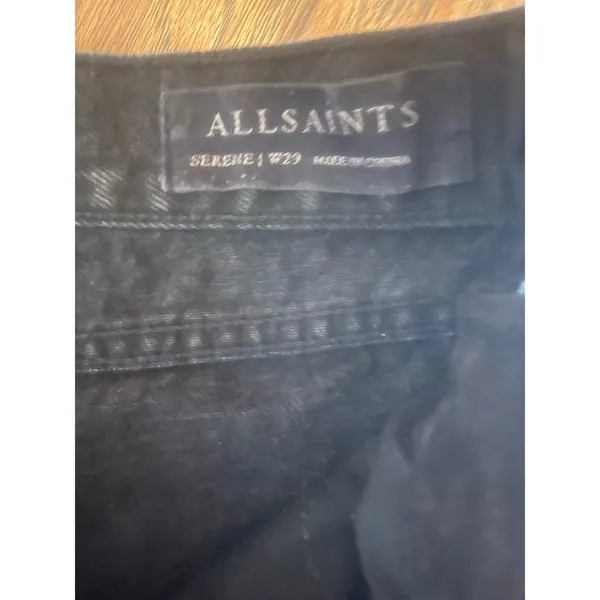 ALL SAINTS Serene Kick Flare Jeans *AS-IS Size 29 Black - Image 5