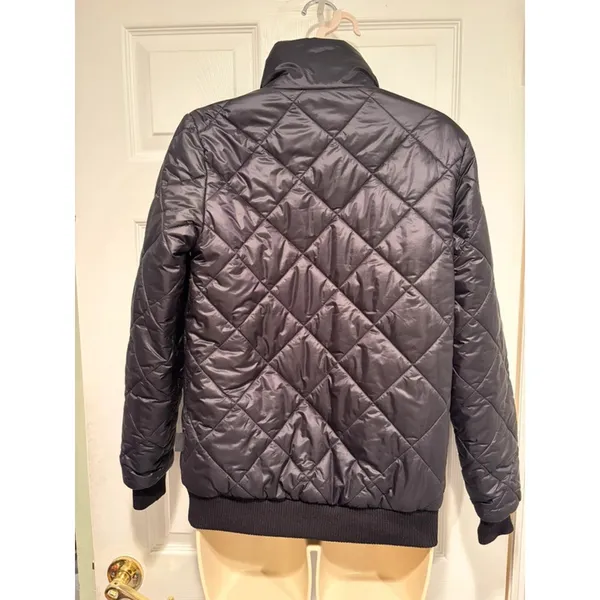 Patagonia Diamond Quilted Bomber Jacket Womens XS Black Full Zip STY28106 FA19 - Image 2