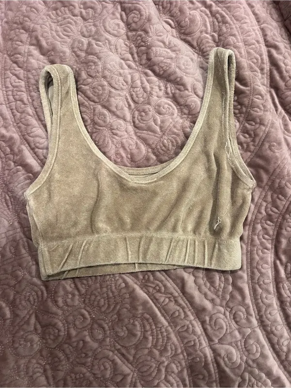 Zara Neutral Beige Terry Knit Kids Bottoms - Image 3