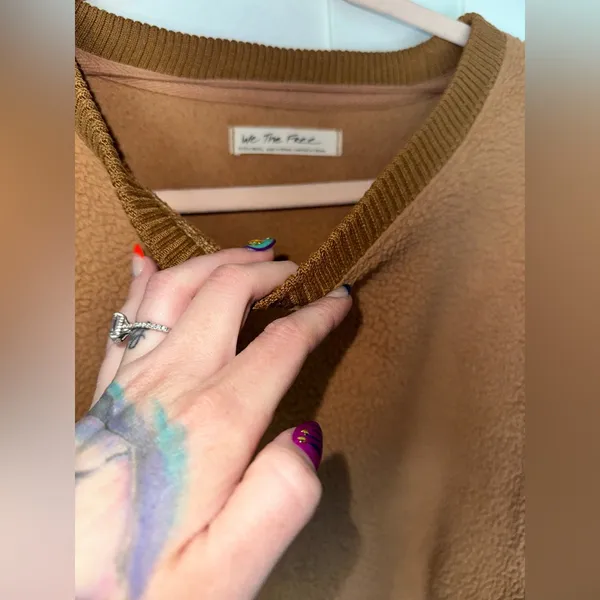 NWOT Free People We The Free Cozy Camden Sweatshirt In Sandstorm Sold Out Color - Image 11
