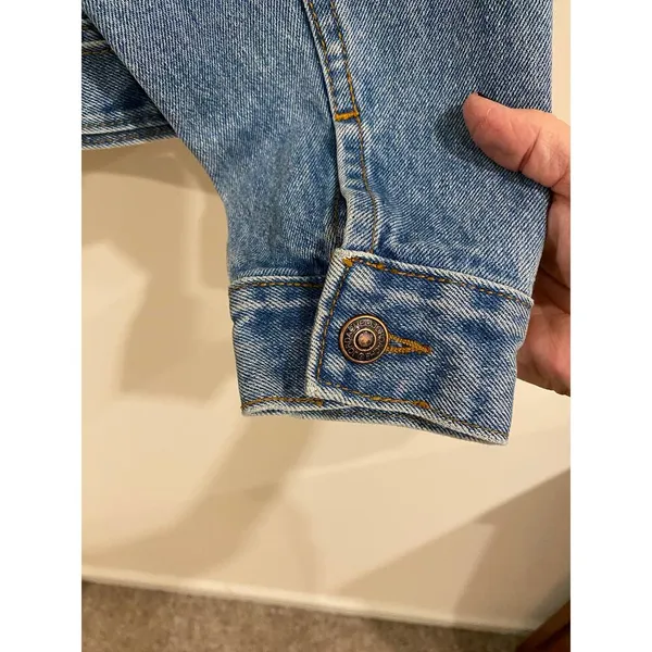 Vintage Jordache 100% Cotton Medium Wash Denim Jean Jacket Blue Women's Size 16 - Image 6