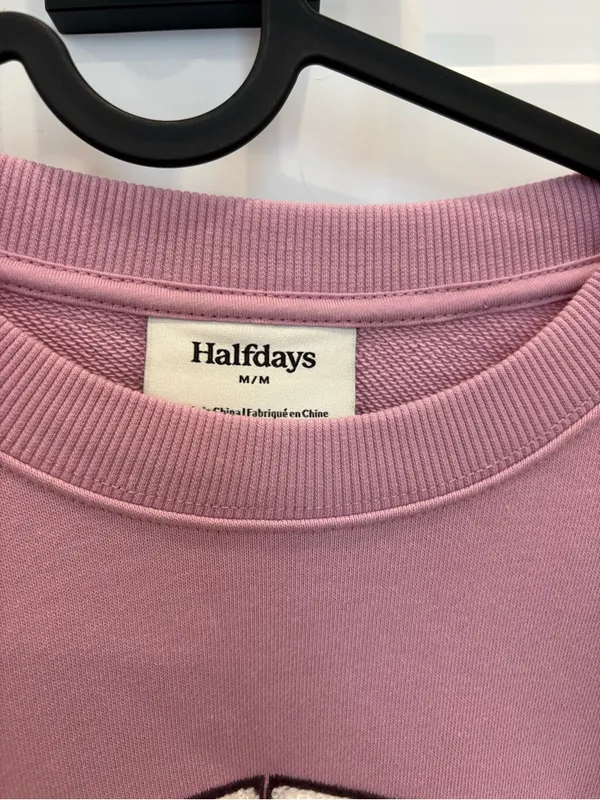 NWT Halfdays Crew 100% Cotton Pink Size M - Image 5