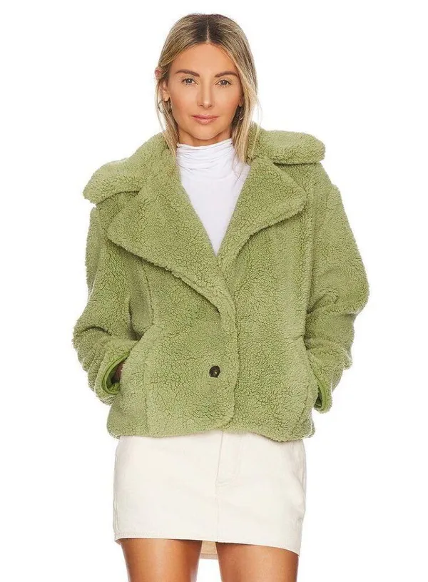 FREE PEOPLE Joplin Cozy Jacket in Sweet Pistachio Size X-Small - Image 2