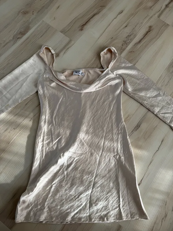 Princess Polly Champagne Mini Dress - Image 3