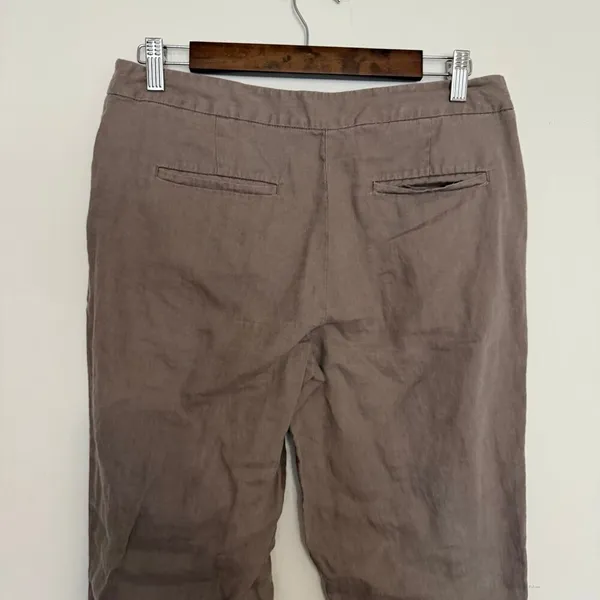LOFT‎ 100% Linen Trouser Pants Women's Size 4 Summer Lightweight Breathable - Image 5